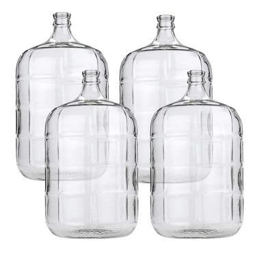 Durable Everyday Co 4 X 5 Gallon Glass Carboy For Beer or Wine Making Fine
