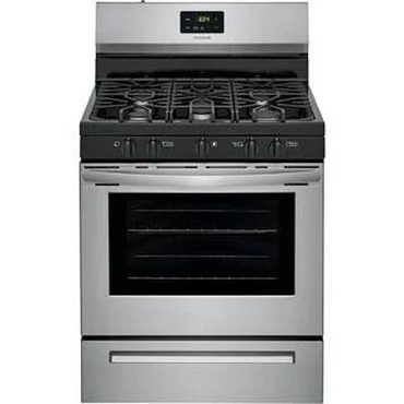 Select Pure Value Frigidaire 30 inch (76 cm) wide freestanding 5-burner stainless steel gas hob FCRG3052AS Distinctive