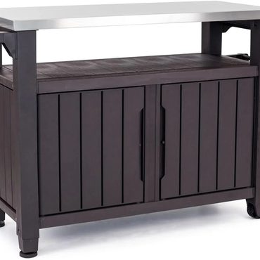 Essential True Basics Keter Unity XL Portable Outdoor Table and Storage Sensible