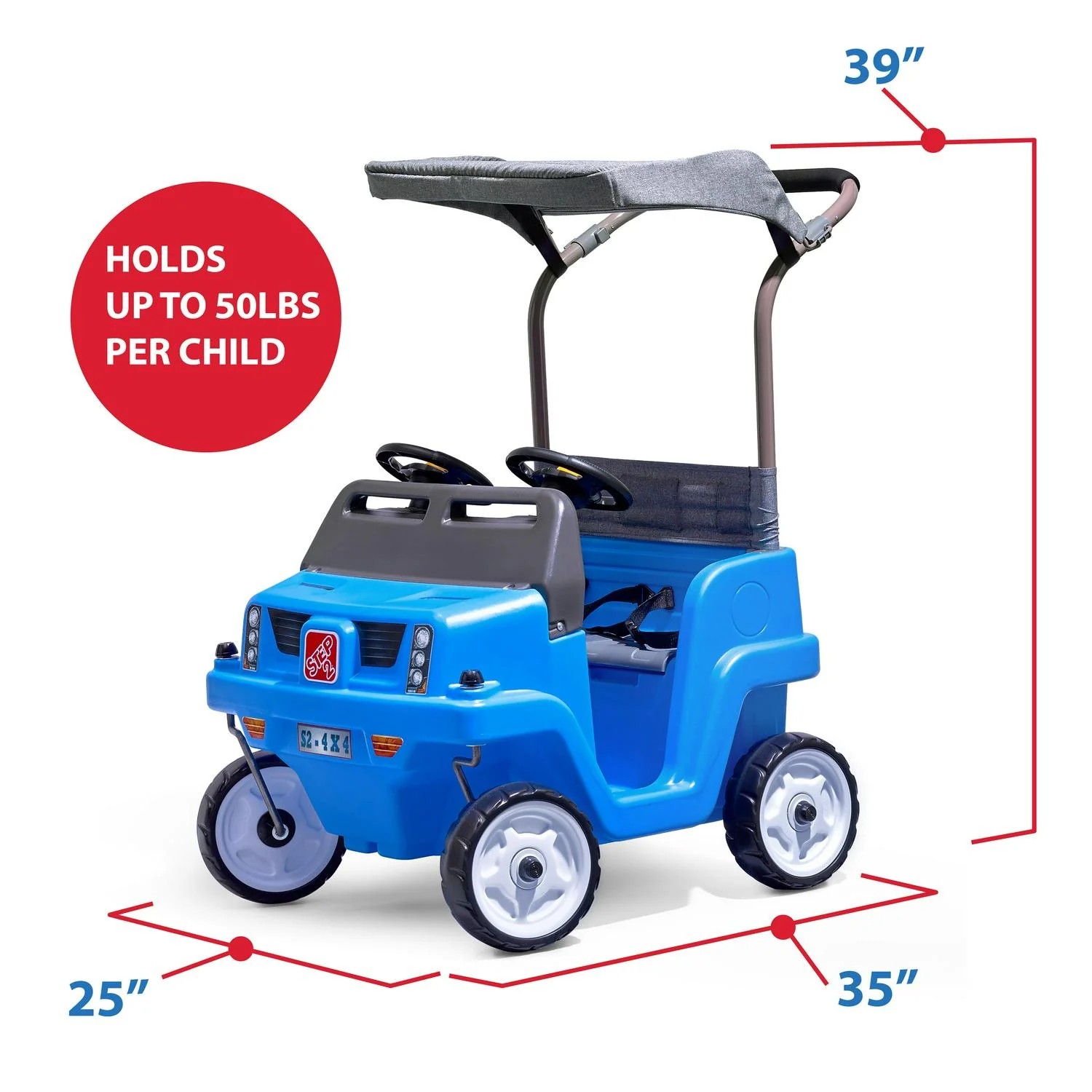 Limited Everyday Co Step2 Side-by-Side Push Around SUV Two-Seater Push Car Value