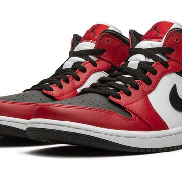 Limited Direct Source Air Jordan 1 Mid "Chicago Black Toe" Improved