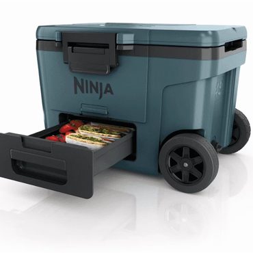 In Stock Prime Select Ninja FrostVault 45QT Cooler with Wheels Insulated Ocean Blue FB245AOB Sensible