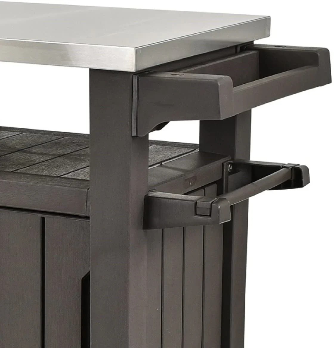 Essential True Basics Keter Unity XL Portable Outdoor Table and Storage Sensible