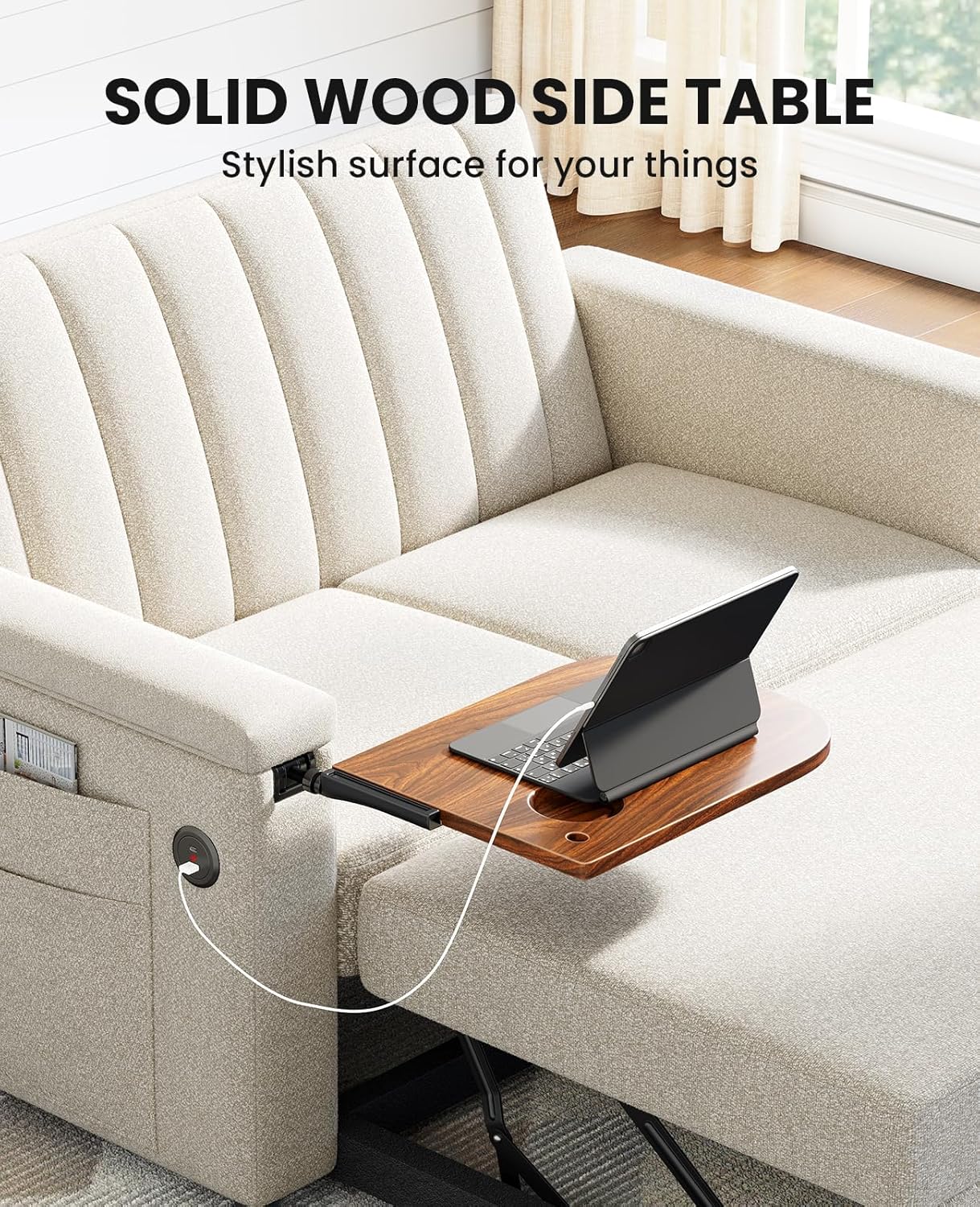 Annual Basic Line Sofa Bed 3-in-1 Convertible Sleeper Sofa Enhanced