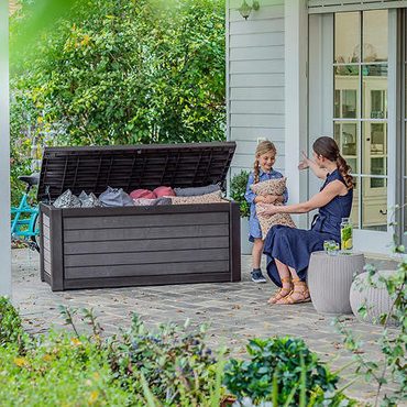 Limited Standard Goods Keter 165-Gallon Resin Outdoor Deck Box Functional