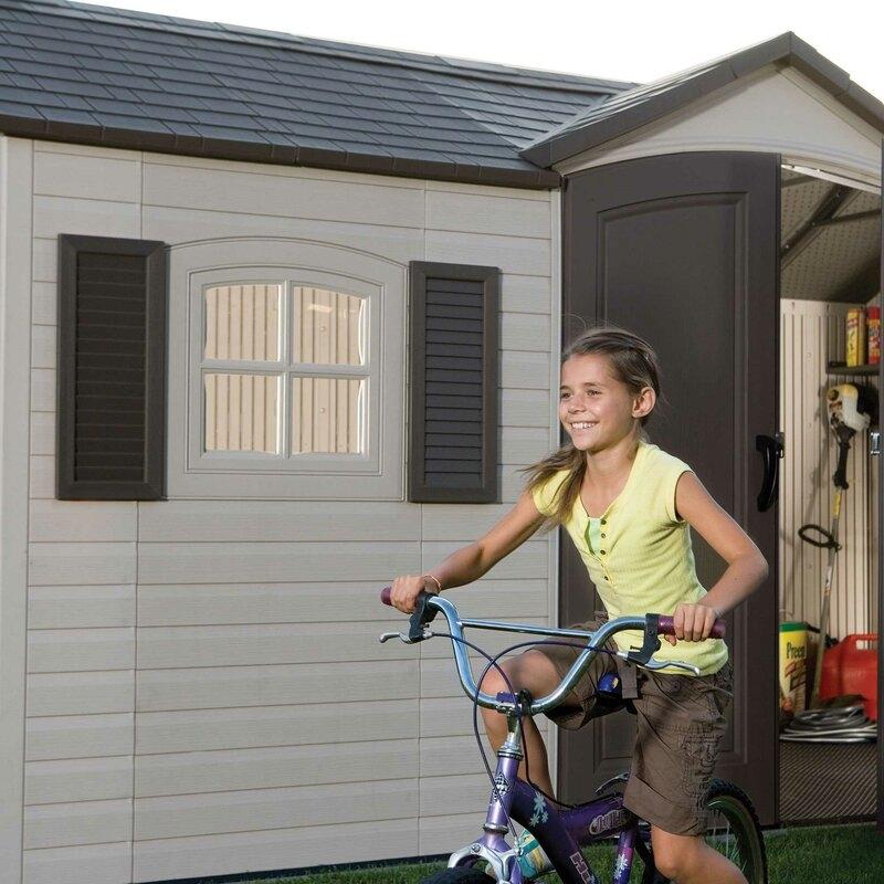 Durable Prime Select Side Entry 15 ft. W x 8 ft. D Plastic Storage Shed Improved
