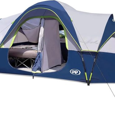Popular Pure Value UNP Camping Tent 10-Person Family Tent 5 Mesh Windows Double Layer Waterproof 18ft x 9ft Enhanced