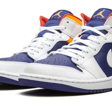 Advanced Direct Source Air Jordan 1 Mid "Royal Blue / Laser Orange" Original