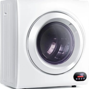Brand New Standard Goods Compact Laundry Dryer 3.5 cu ft Front Load Stainless Steel 1500W White Modern