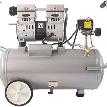 Brand New Basic Line Air Tools 8010 Ultra Quiet Oil-Free Air Compressor, 1.0 HP, 8 Gallon, 120 PSI, 60 dB Noise Level Value