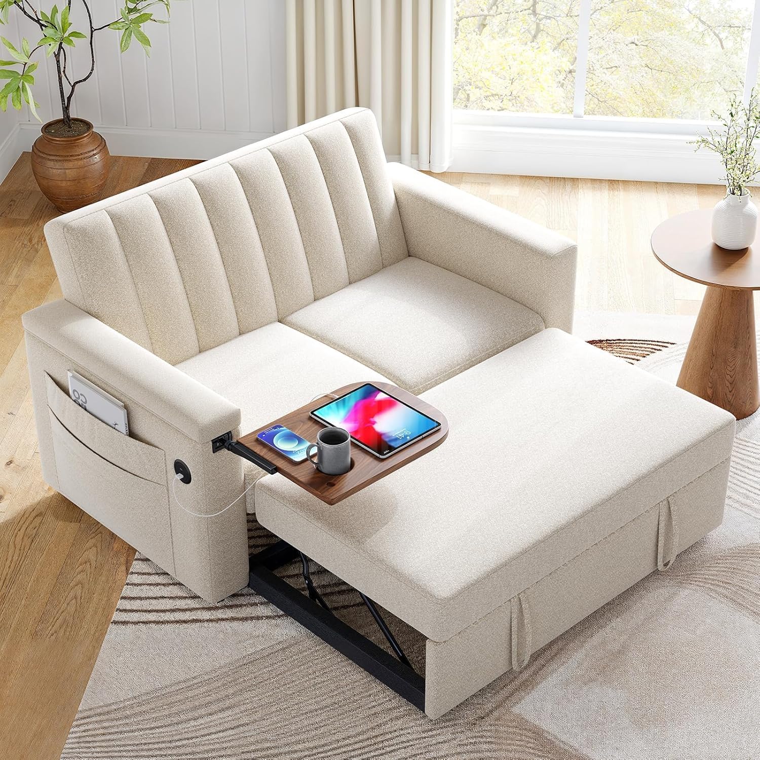 Annual Basic Line Sofa Bed 3-in-1 Convertible Sleeper Sofa Enhanced