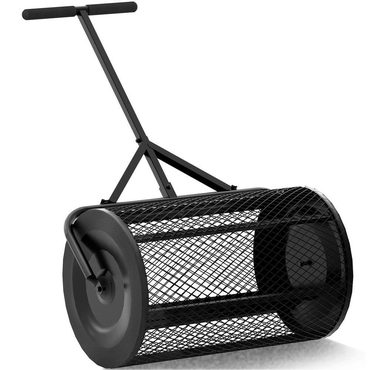 Essential Open Market SP-001-JNN 24 in. Metal Handle Peat Moss Compost Spreader Reliable