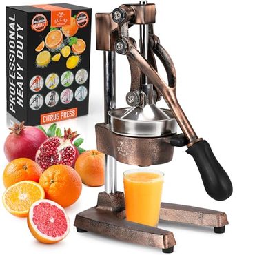 2026 Debut Fresh Find Zulay Kitchen Cast Iron Orange Juice Squeezer Copper Functional