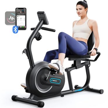 Premium Standard Goods MERACH Recumbent Exercise Bike for Home Magnetic 8 Levels Resistance Indoor Sensible