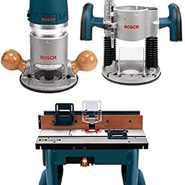 In Stock Pure Value BOSCH 1617EVSPK Wood 12 Amp Router Tool Combo Kit Original
