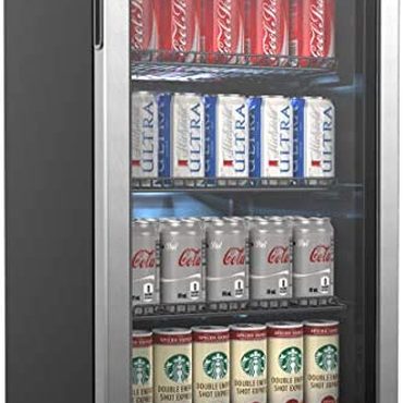Limited Basic Line hOmeLabs Beverage Refrigerator and Cooler – 120 Can Mini Fridge Universal